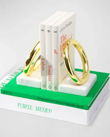 Anna New York Marble Ring Bookends, Set of 2 | Thumbnail 3 Anna New York Marble Ring Bookends, Set of 2 | Thumbnail 3