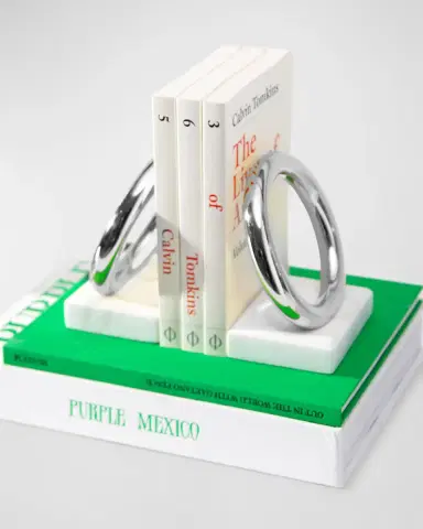Anna New York Marble Ring Bookends, Set of 2 | Thumbnail 3 Anna New York Marble Ring Bookends, Set of 2 | Thumbnail 3