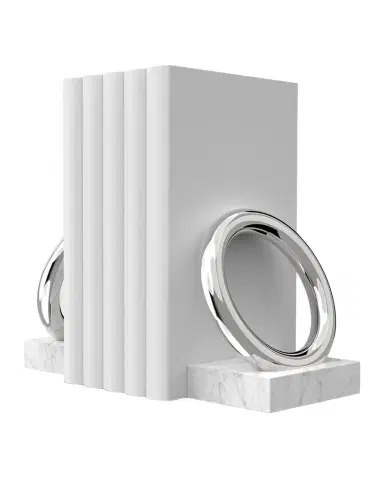 Anna New York Marble Ring Bookends, Set of 2 | Thumbnail 1 Anna New York Marble Ring Bookends, Set of 2 | Thumbnail 1