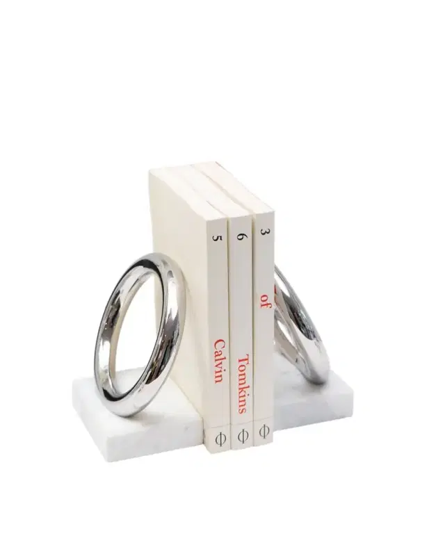 ANNA New York Marble Ring Bookends, Set of 2