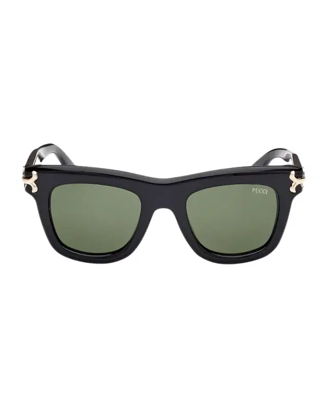 Pucci Logo Acetate Square Sunglasses