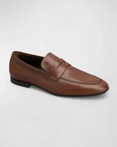 Tod's Men's Smooth Leather Penny Loafers | Thumbnail 4 Tod's Men's Smooth Leather Penny Loafers | Thumbnail 4