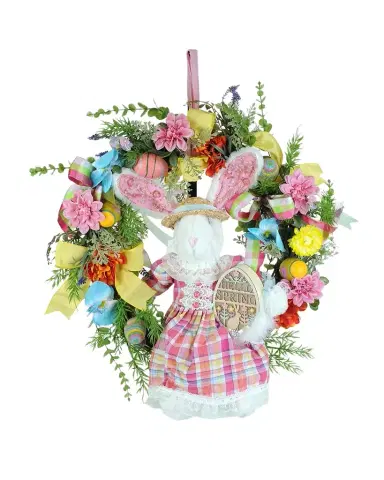 Karen Didion Lighted Hello Spring Wreath | Thumbnail 1