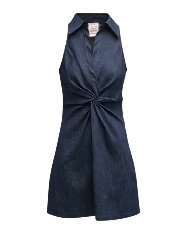Cinq à Sept Mckenna Sleeveless Knotted Chambray Mini Dress