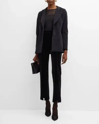 Chiara Boni La Petite Robe Alex Tailored Single-Button Blazer | Thumbnail 3 Chiara Boni La Petite Robe Alex Tailored Single-Button Blazer | Thumbnail 3
