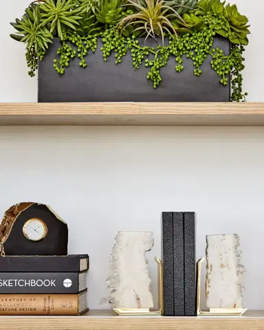 Anna New York Fim Geo Quartz and Aluminum Bookends | Thumbnail 2 Anna New York Fim Geo Quartz and Aluminum Bookends | Thumbnail 2