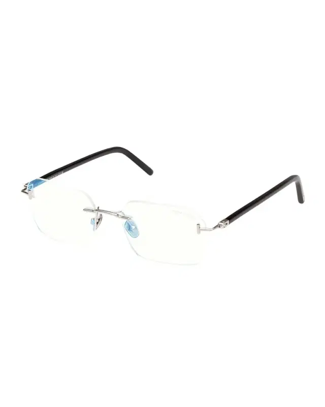 TOM FORD Men 's Rimless Rectangle Blue Light-Blocking Glasses