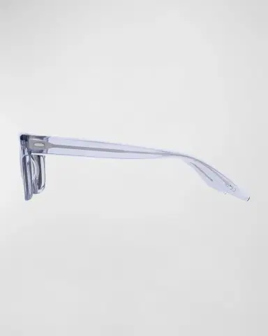 BARTON PERREIRA Men's Stax Clear Plastic Rectangle Sunglasses | Thumbnail 2