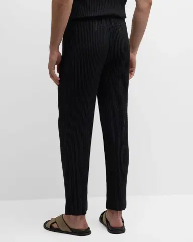 Homme Plissé Issey Miyake Men 's Pleated Straight Pants | Thumbnail 2