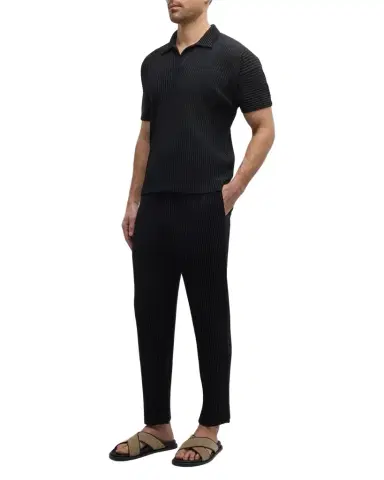Homme Plissé Issey Miyake Men 's Pleated Straight Pants | Thumbnail 1
