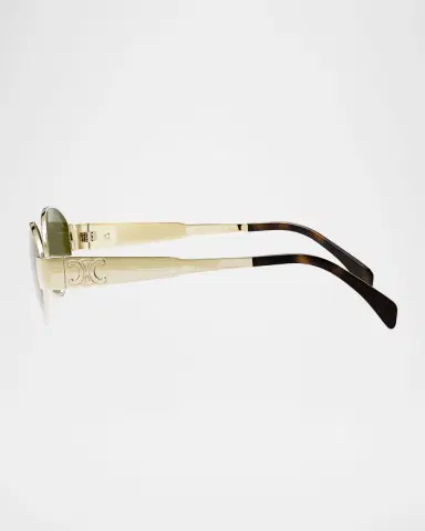 Celine Men's Triomphe Metal Oval Sunglasses | Thumbnail 4 Celine Men's Triomphe Metal Oval Sunglasses | Thumbnail 4