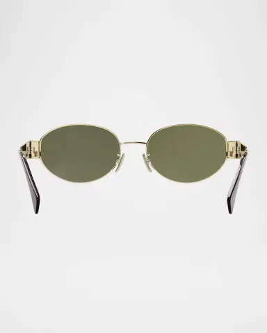 Celine Men's Triomphe Metal Oval Sunglasses | Thumbnail 5 Celine Men's Triomphe Metal Oval Sunglasses | Thumbnail 5