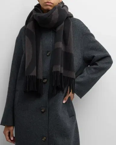 Toteme Monogram Jacquard Wool Scarf | Thumbnail 2