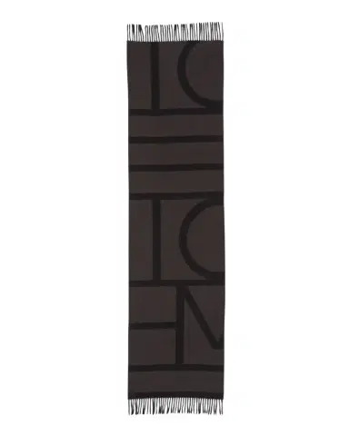 Toteme Monogram Jacquard Wool Scarf | Thumbnail 1