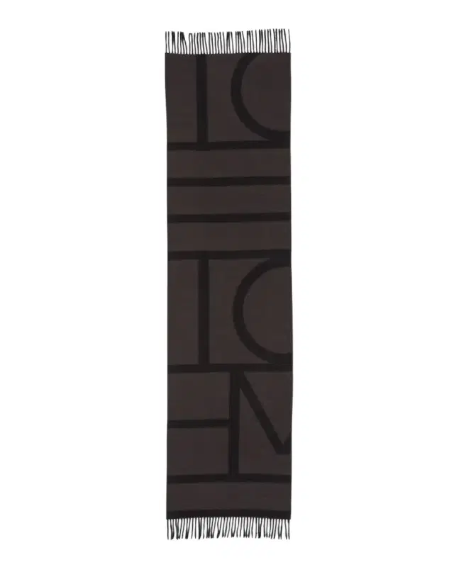 Monogram Jacquard Wool Scarf
