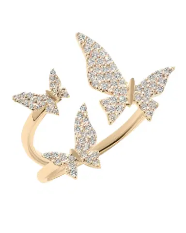 LANA Flawless Diamond Butterfly Ring | Thumbnail 1