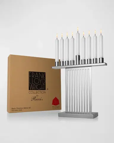 Ricci Silversmith Frank Lloyd Wright Shalom Menorah | Thumbnail 4 Ricci Silversmith Frank Lloyd Wright Shalom Menorah | Thumbnail 4