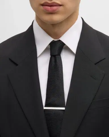 Gucci Men's Tag Tie Bar, 60x60mm Silver | Thumbnail 2