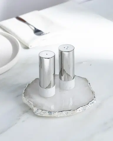 Anna New York Dual Marble Salt & Pepper Shakers | Thumbnail 2