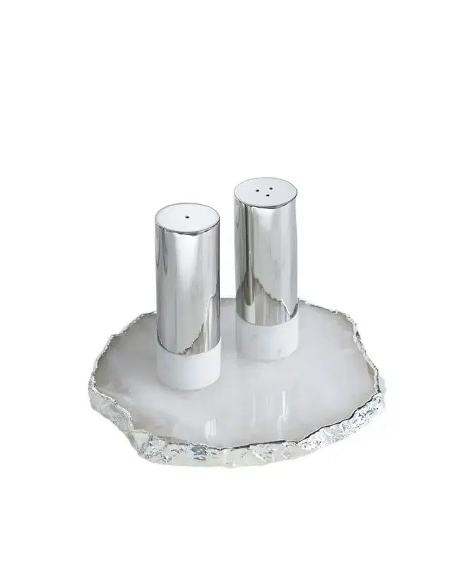 ANNA New York Dual Marble Salt & Pepper Shakers