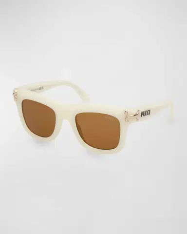 PUCCI Logo Acetate Square Sunglasses | Thumbnail 3 PUCCI Logo Acetate Square Sunglasses | Thumbnail 3