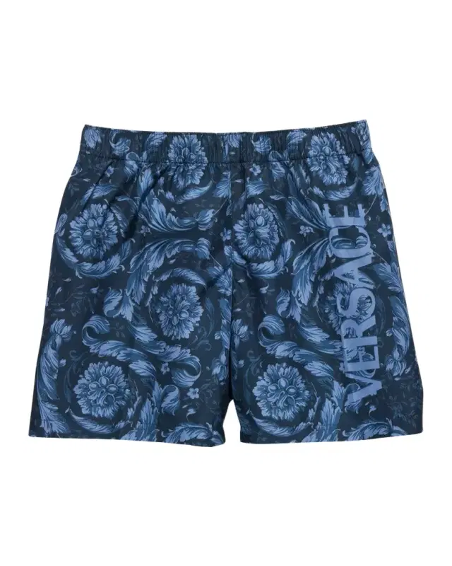 Versace Boy 's Barocco Swim Shorts, Size 8-
