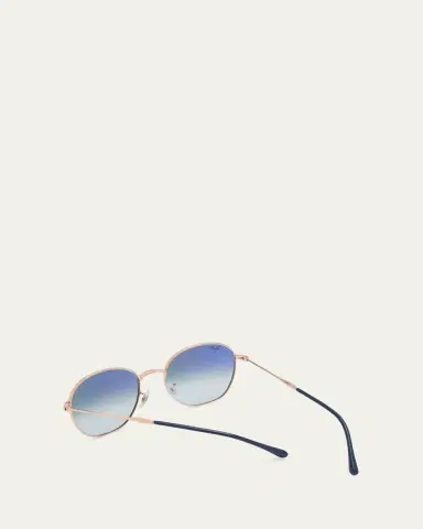 Ray-Ban Gradient Metal Round Sunglasses, 55MM | Thumbnail 6 Ray-Ban Gradient Metal Round Sunglasses, 55MM | Thumbnail 6
