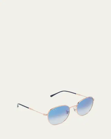 Ray-Ban Gradient Metal Round Sunglasses, 55MM | Thumbnail 7 Ray-Ban Gradient Metal Round Sunglasses, 55MM | Thumbnail 7