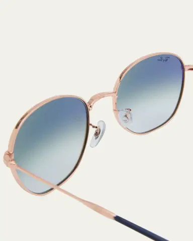 Ray-Ban Gradient Metal Round Sunglasses, 55MM | Thumbnail 9 Ray-Ban Gradient Metal Round Sunglasses, 55MM | Thumbnail 9
