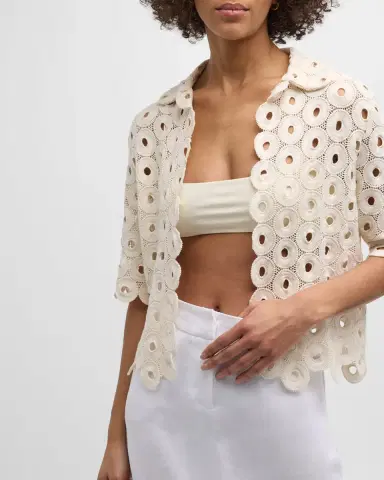 JBQ Braydon Embroidered Crop Top | Thumbnail 7
