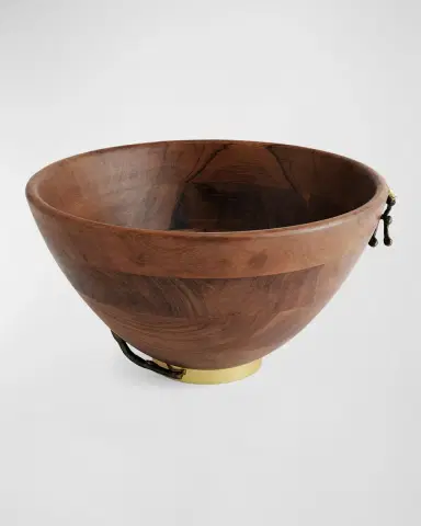 Michael Aram Gold Orchid Wooden Bowl | Thumbnail 2