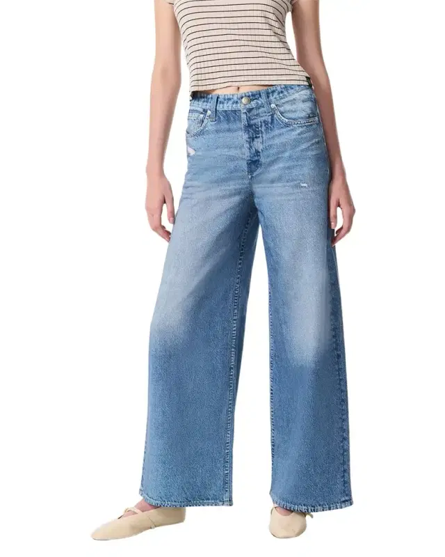 rag & bone rb Miramar Sofie Cotton-Terry Ankle Jeans