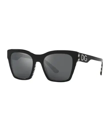 Dolce & Gabbana Mirrored DG Acetate Square Sunglasses | Thumbnail 1 Dolce & Gabbana Mirrored DG Acetate Square Sunglasses | Thumbnail 1