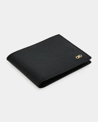 Ferragamo Men's Gancini Grained Leather Bifold Wallet | Thumbnail 2