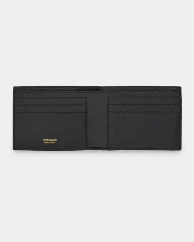 Ferragamo Men's Gancini Grained Leather Bifold Wallet | Thumbnail 3