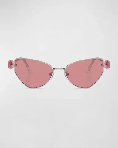 SWAROVSKI Full-Cut Crystal Metal Cat-Eye Sunglasses | Thumbnail 2