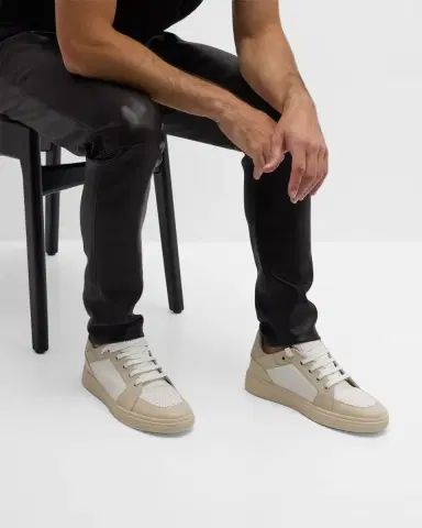 Giuseppe Zanotti Men's Gz94 Bicolor Leather High-Top Sneakers | Thumbnail 2 Giuseppe Zanotti Men's Gz94 Bicolor Leather High-Top Sneakers | Thumbnail 2