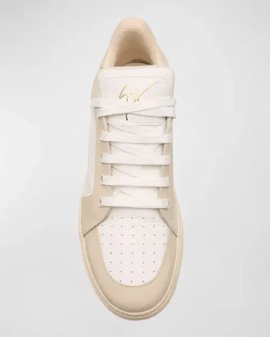 Giuseppe Zanotti Men's Gz94 Bicolor Leather High-Top Sneakers | Thumbnail 5 Giuseppe Zanotti Men's Gz94 Bicolor Leather High-Top Sneakers | Thumbnail 5