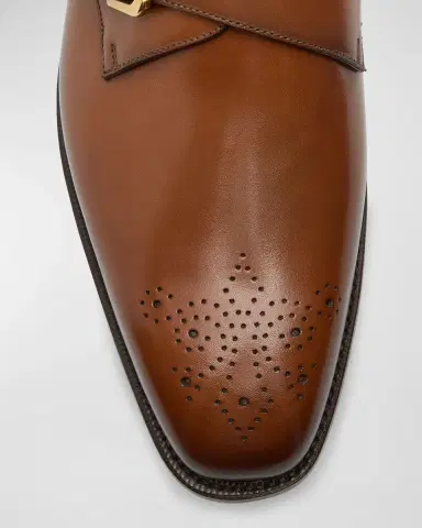 Ralph Lauren Purple Label Men's Darnell II Leather Monk-Strap Loafers | Thumbnail 6 Ralph Lauren Purple Label Men's Darnell II Leather Monk-Strap Loafers | Thumbnail 6