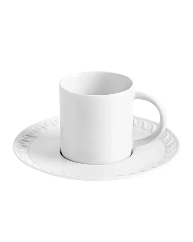 L'Objet Neptune Espresso Cup and Saucer Set