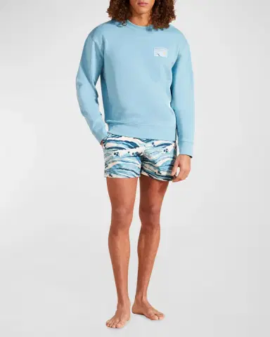Vilebrequin x Maison Kitsune Men's Wave Sweatshirt | Thumbnail 2 Vilebrequin x Maison Kitsune Men's Wave Sweatshirt | Thumbnail 2