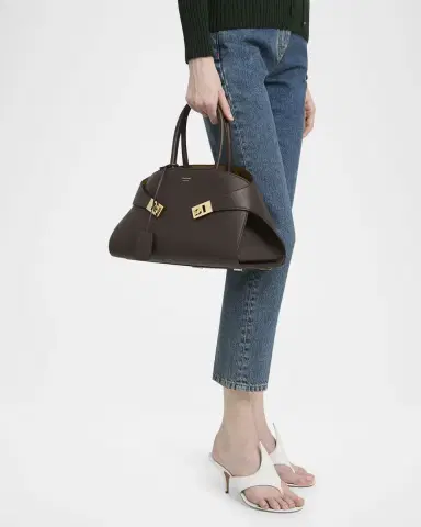 Ferragamo Small Hug Leather Top-Handle Bag | Thumbnail 2