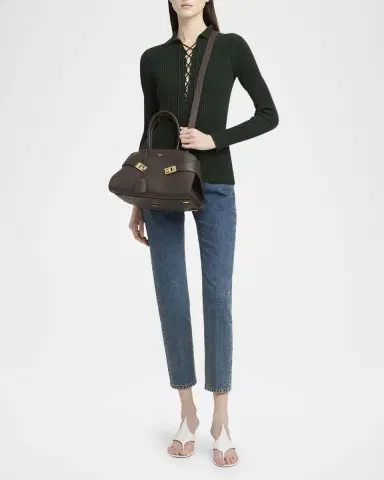 Ferragamo Small Hug Leather Top-Handle Bag | Thumbnail 5