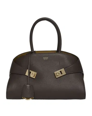 Ferragamo Small Hug Leather Top-Handle Bag | Thumbnail 1