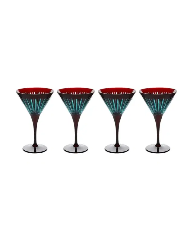 L 'Objet Prism Martini Glasses, Set of 4