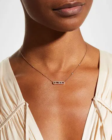 Messika BABY MOVE PAVE DIAMOND NECKLACE | Thumbnail 2 Messika BABY MOVE PAVE DIAMOND NECKLACE | Thumbnail 2