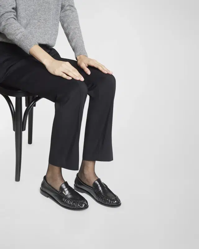Le Leather YSL Penny Loafers