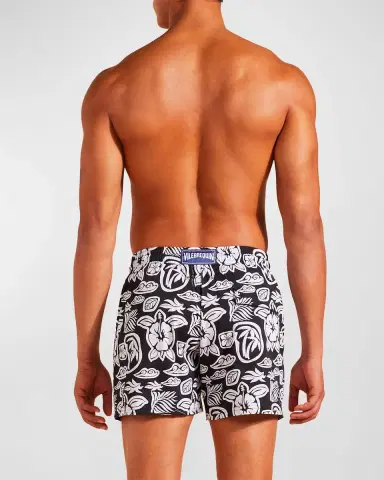 Vilebrequin Men 's Tahiti Graphic Swim Trunks | Thumbnail 4