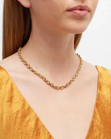 Hoorsenbuhs 18K Yellow Gold 5mm Necklace with Diamond Toggle | Thumbnail 2