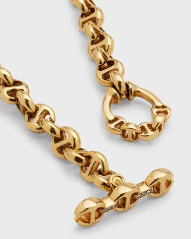 Hoorsenbuhs 18K Yellow Gold 5mm Necklace with Diamond Toggle | Thumbnail 4